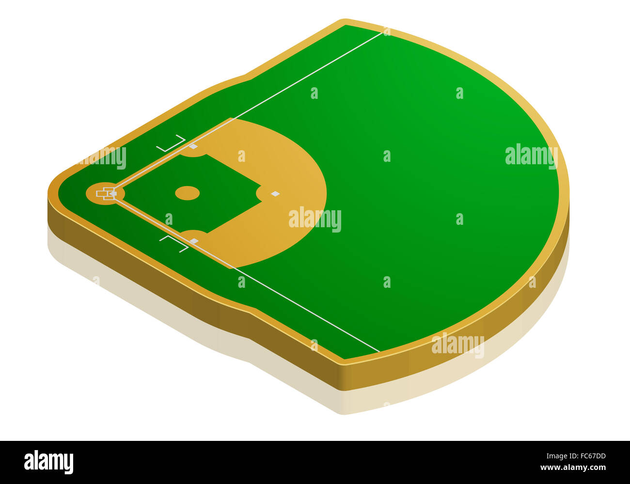 Baseball-Feld Stockfoto