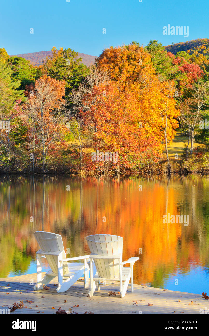 Blue Ridge Lake Blue Ridge Schule Saint George, Virginia, USA Stockfoto