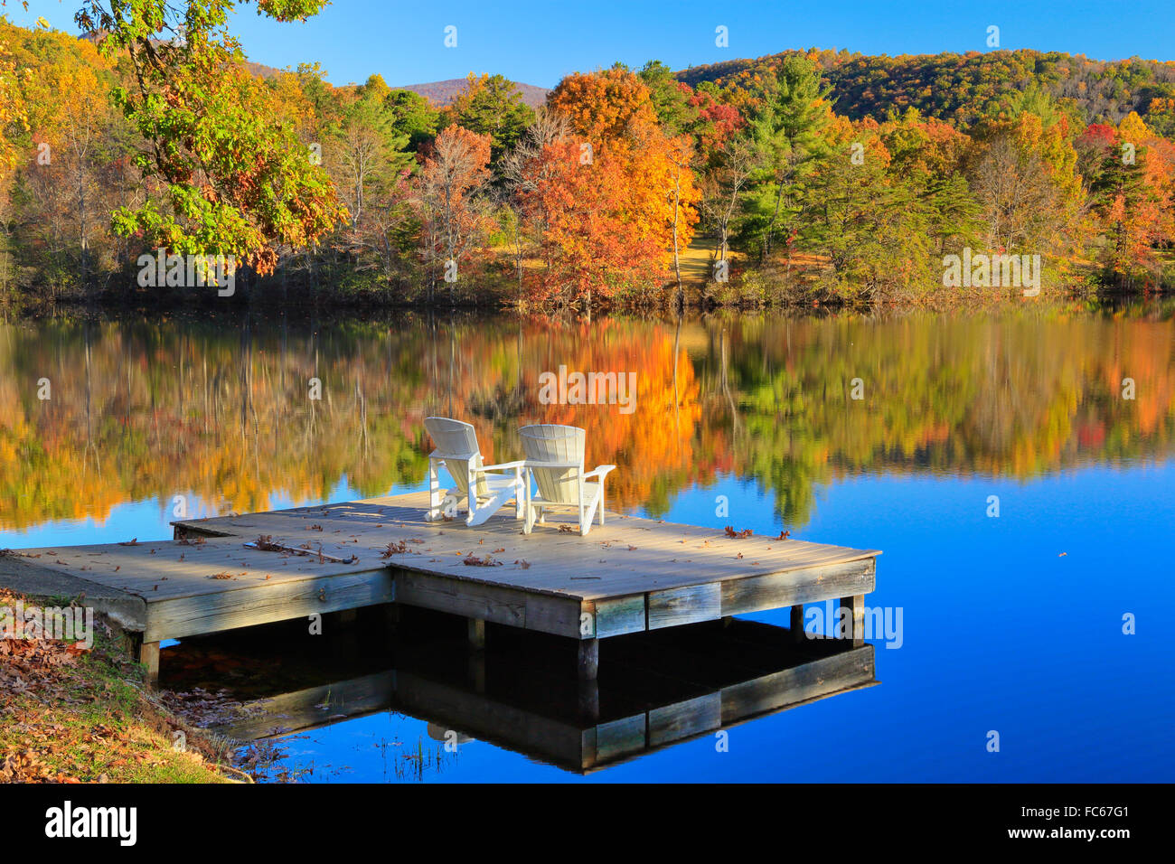 Blue Ridge Lake Blue Ridge Schule Saint George, Virginia, USA Stockfoto