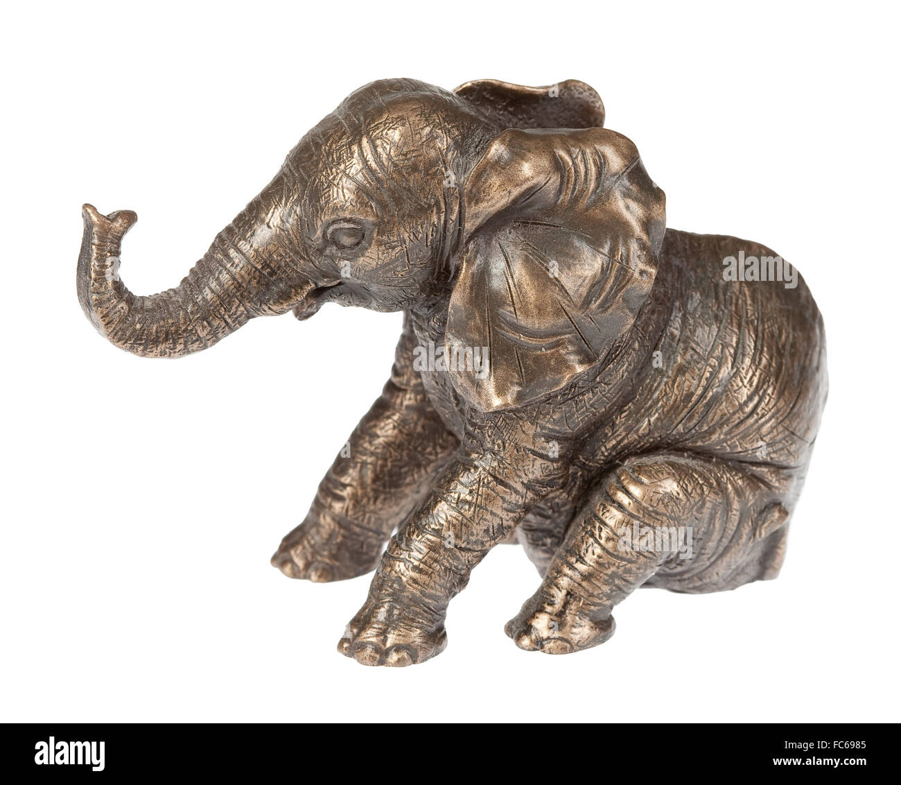 Kupfer-Elefant Stockfoto