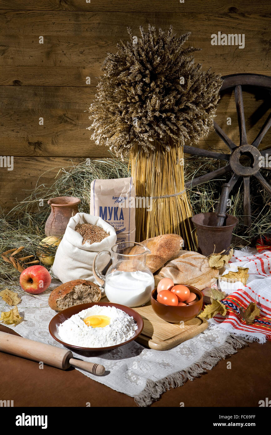 Brot im menschlichen Leben Stockfoto