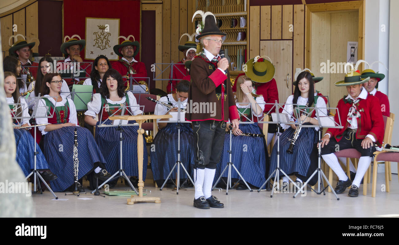 Traditionelle folk-Band Maria Luggau Stockfoto