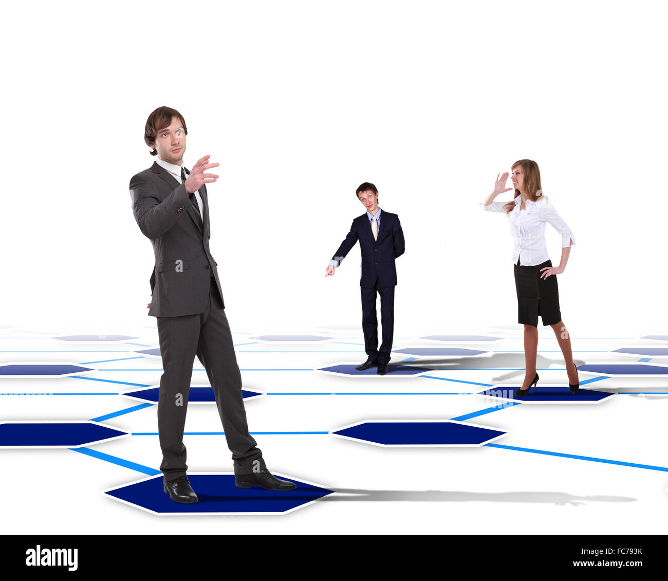 Bild von Menschen im sozialen Netzwerk verbunden Stockfoto