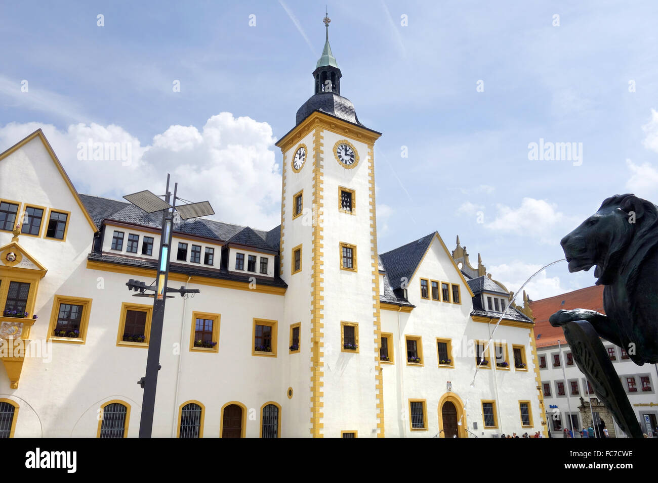 Rathaus von Freiberg / mittleren Sachsen, Deutschland Stockfoto