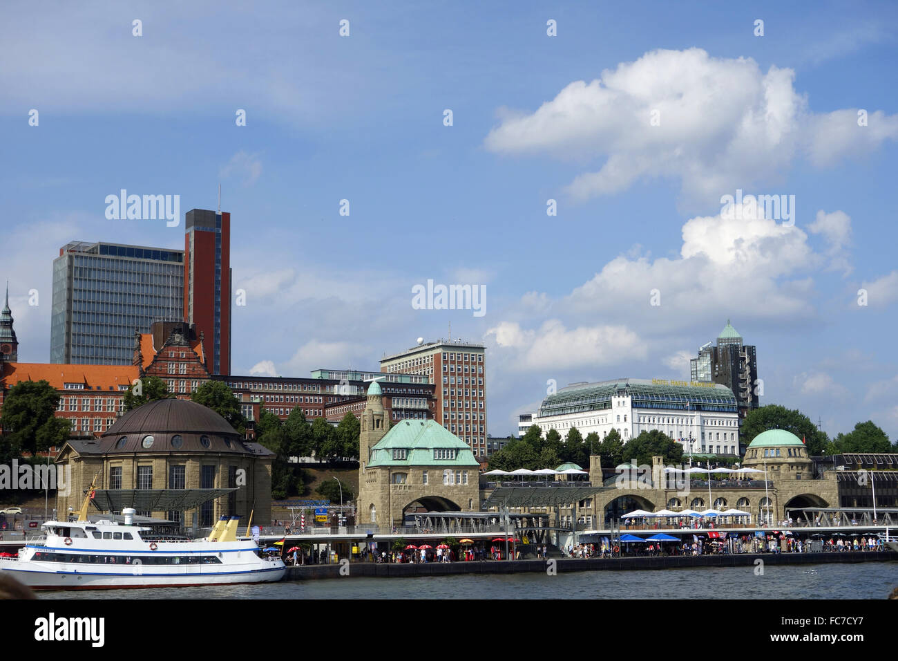 Hamburger Hafen, Deutschland Stockfoto