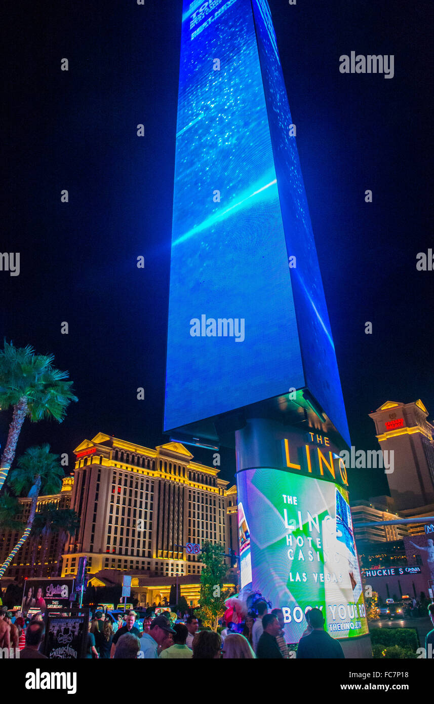 Die Linq-Zeichen in Las Vegas. Stockfoto