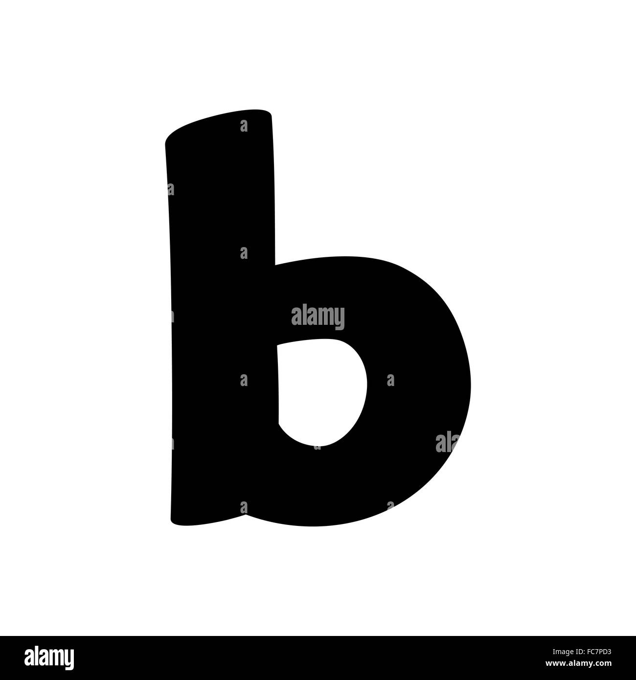 b kleine silhouette Stockfoto