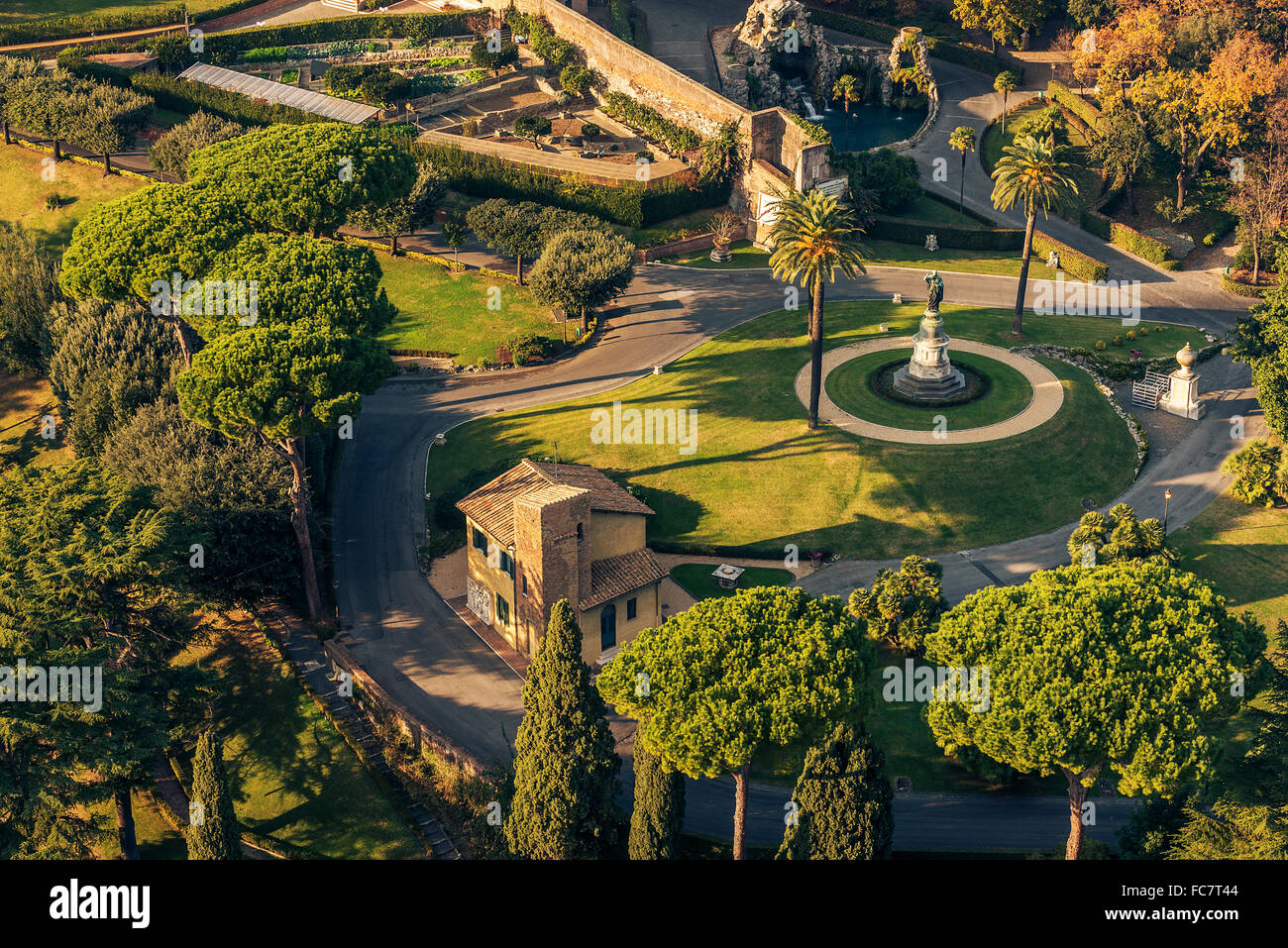 Rom, Italien: Gärten der Staat der Vatikanstadt Stockfoto