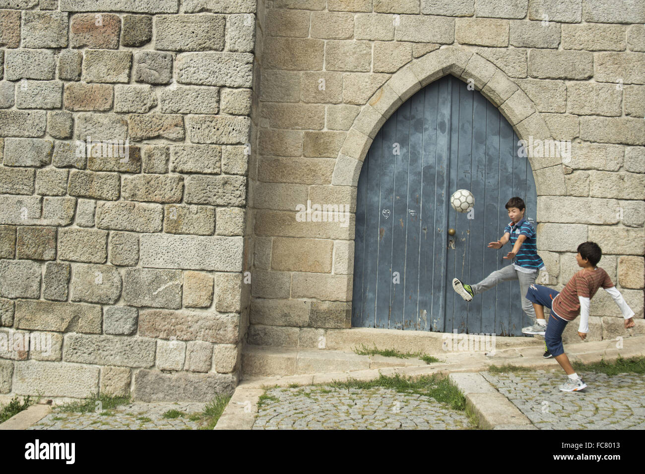 EUROPA-PORTUGAL-PORTO STREET-FUßBALL-FUßBALL Stockfoto