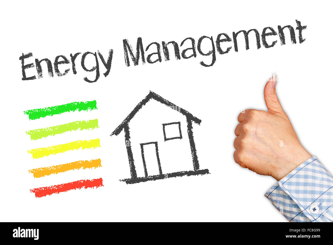 Energie-Management Stockfoto