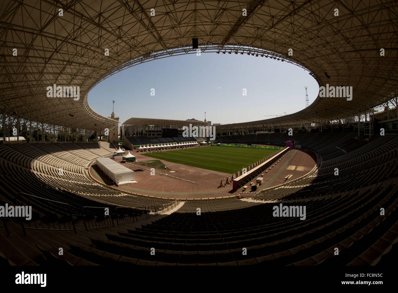 Einen Überblick über das Tofiq Bährämow Stadion. Baku2015. 1. Europäische Spiele. Baku. Aserbaidschan. 18.06.2015. Stockfoto