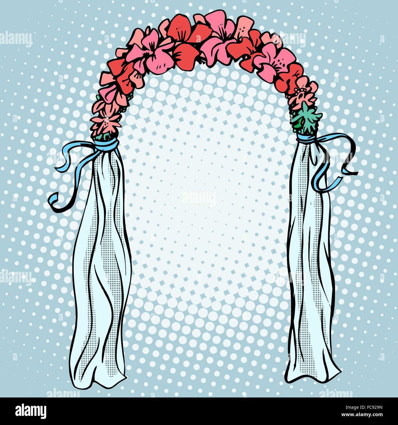 Hochzeit-Tor für die Verlobung Stock Vektor
