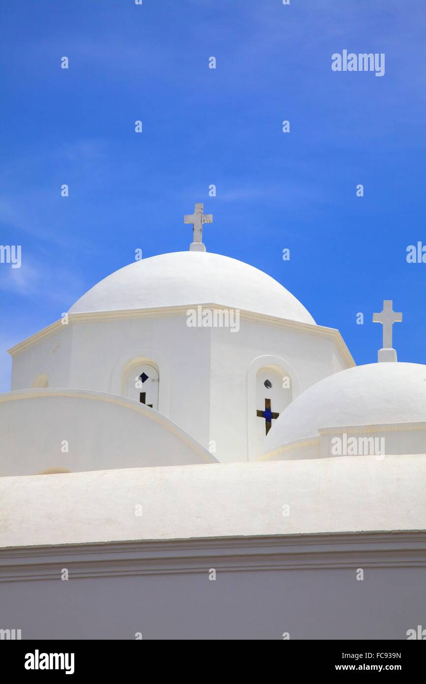 Kirche in Kambos, Patmos, Dodekanes, griechische Inseln, Griechenland, Europa Stockfoto