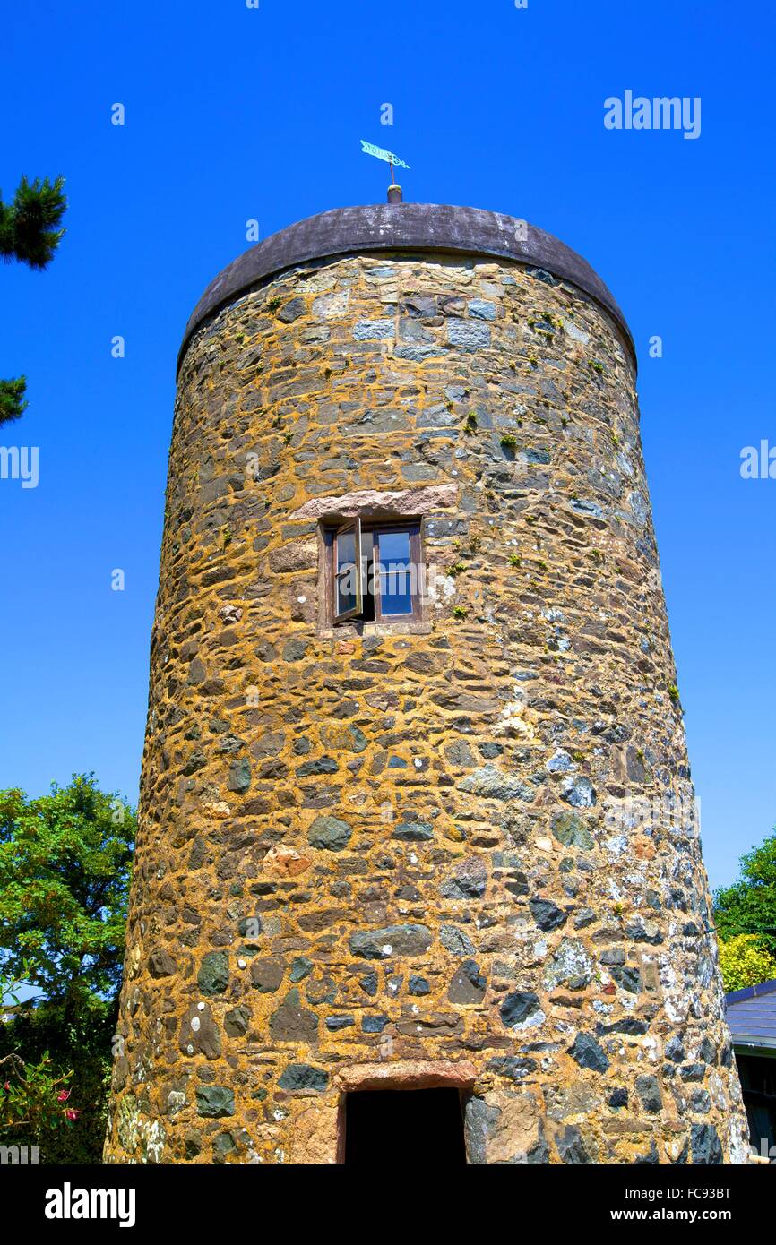 Historischen Turm, Sark, Kanalinseln, Großbritannien, Europa Stockfoto