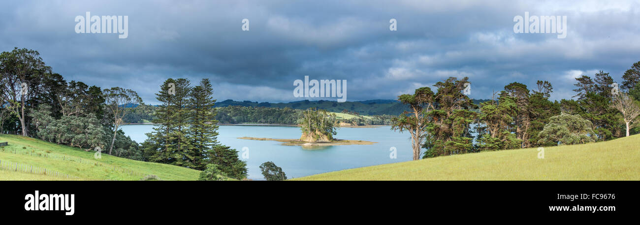 Mündung in der Nähe von Snells Beach, Region Auckland, Nordinsel, Neuseeland, Pazifik Stockfoto