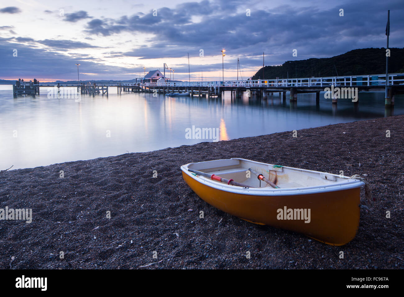 Boot, Russell, Bay of Islands, North Island, Neuseeland, Pazifik Stockfoto