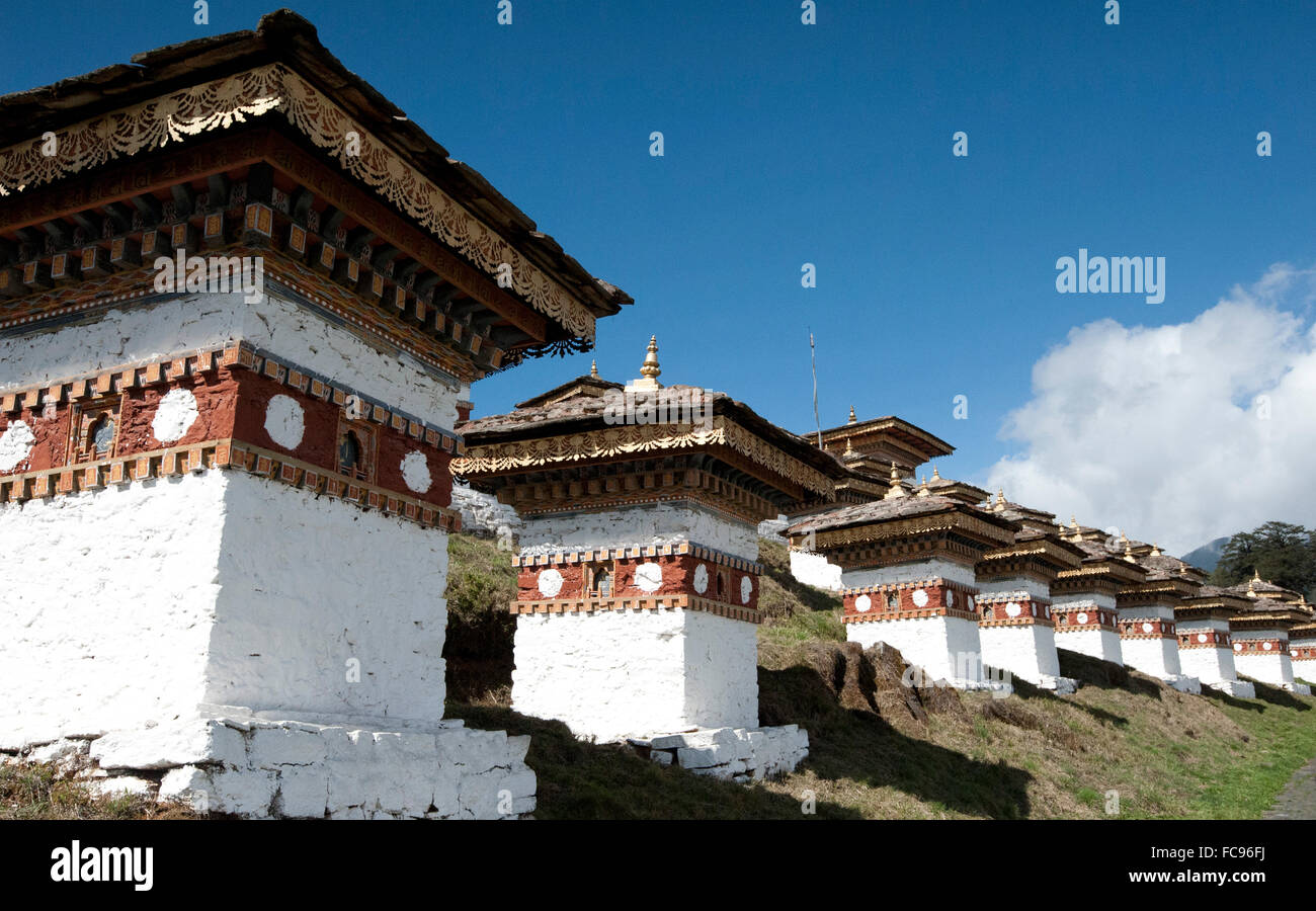 Druk Wangyal Chörten, Bhutan Stockfoto