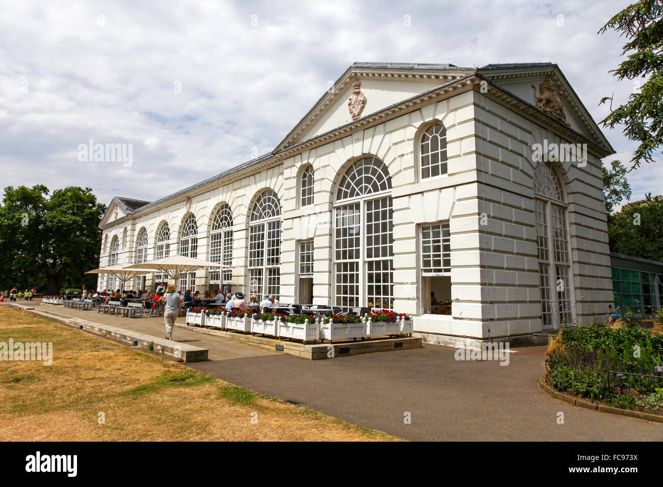 Die Orangerie Café-Restaurant im Kew Gardens Royal Botanical Gardens London England UK Stockfoto
