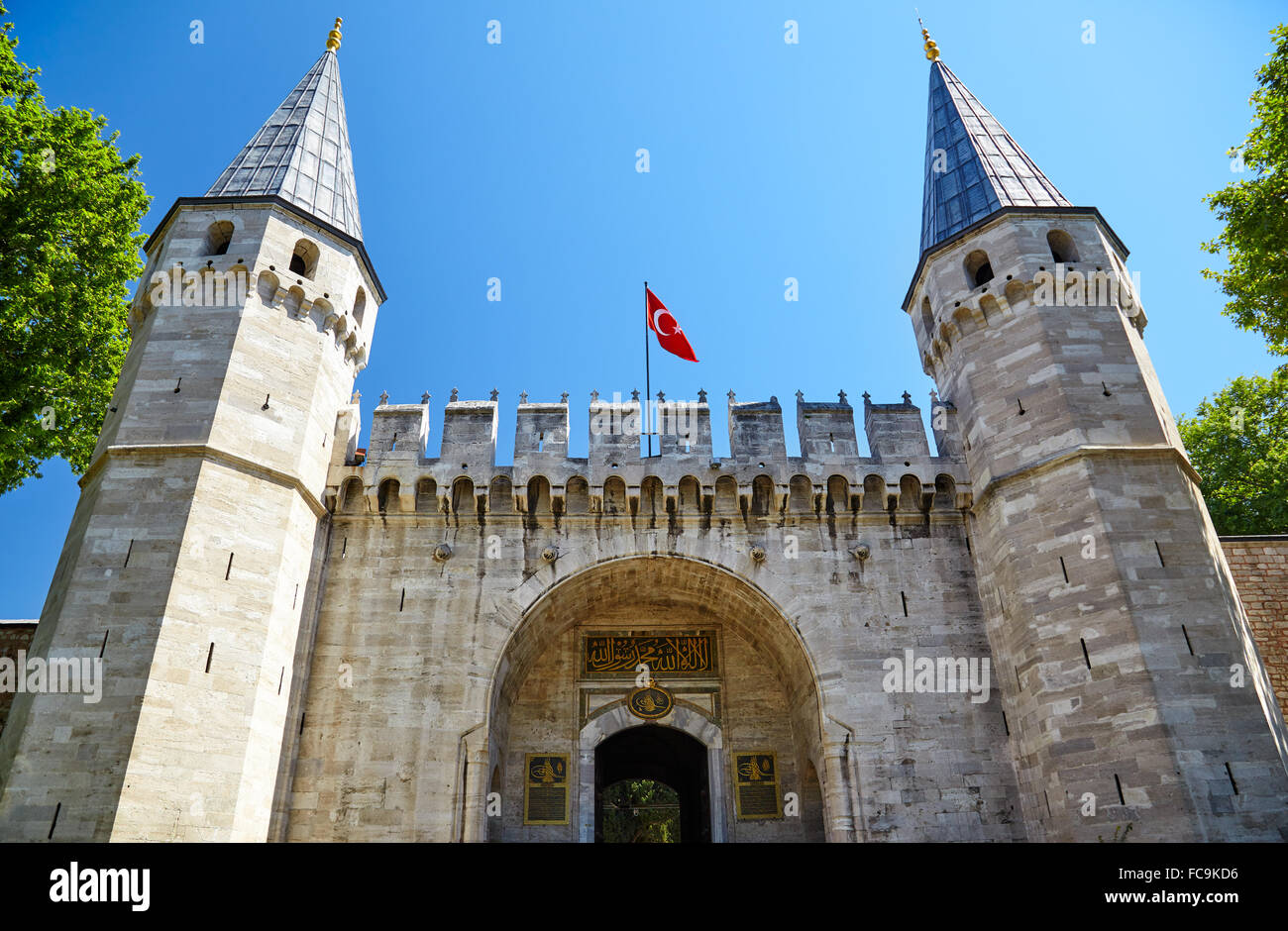 Topkapi-Palast, Tor der Anrede, Istanbul Stockfoto