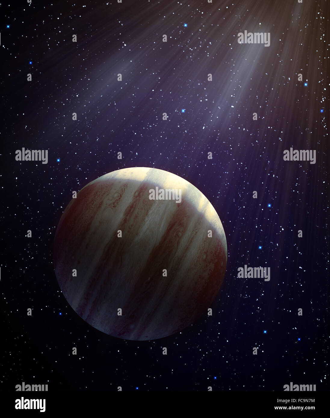 Mögliche neue Planeten in unserem Sonnensystem - Planet X Stockfoto