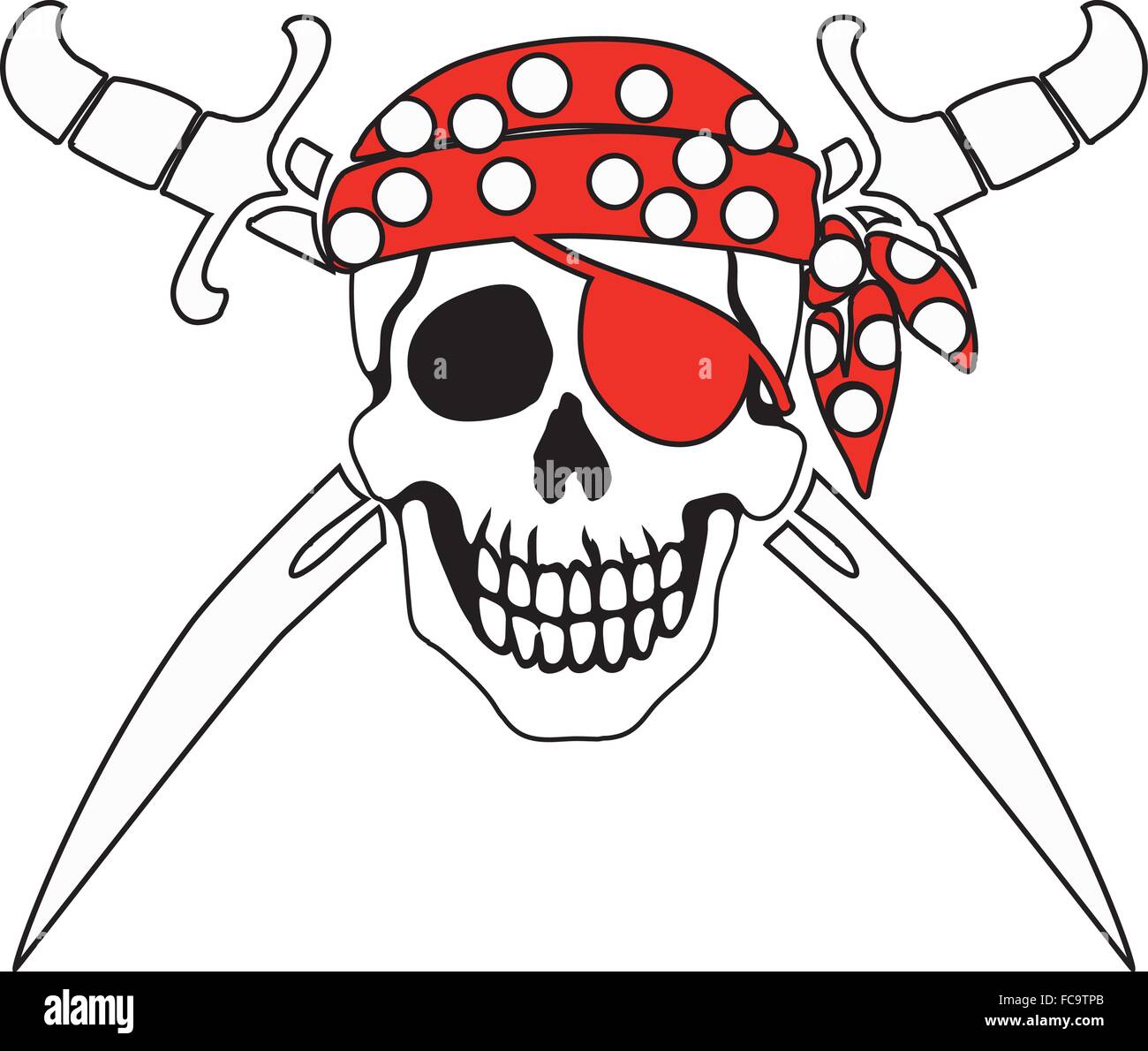 Symbol der Pirat Jolly Roger Stock Vektor