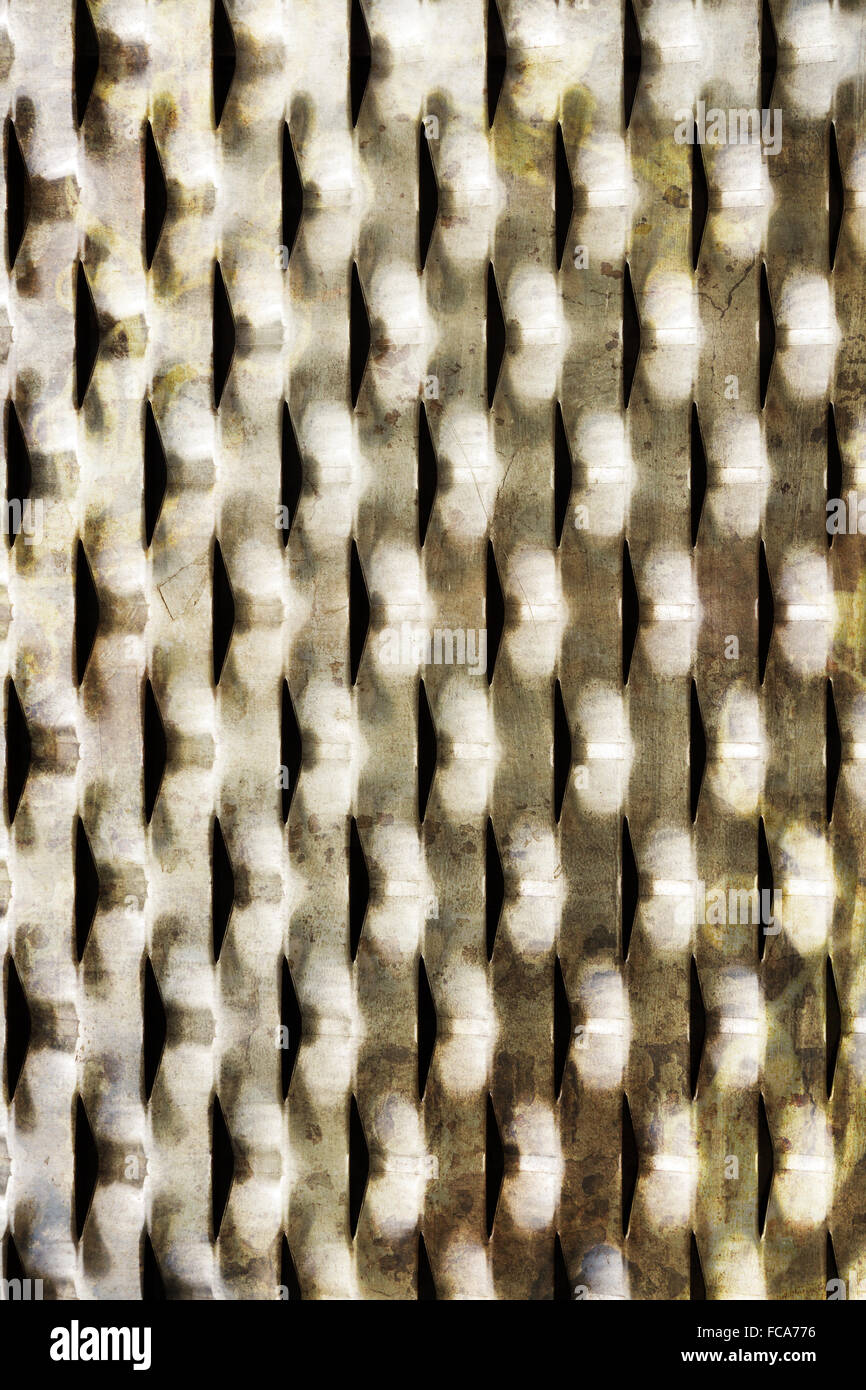 verrostete Lochblech Stockfoto