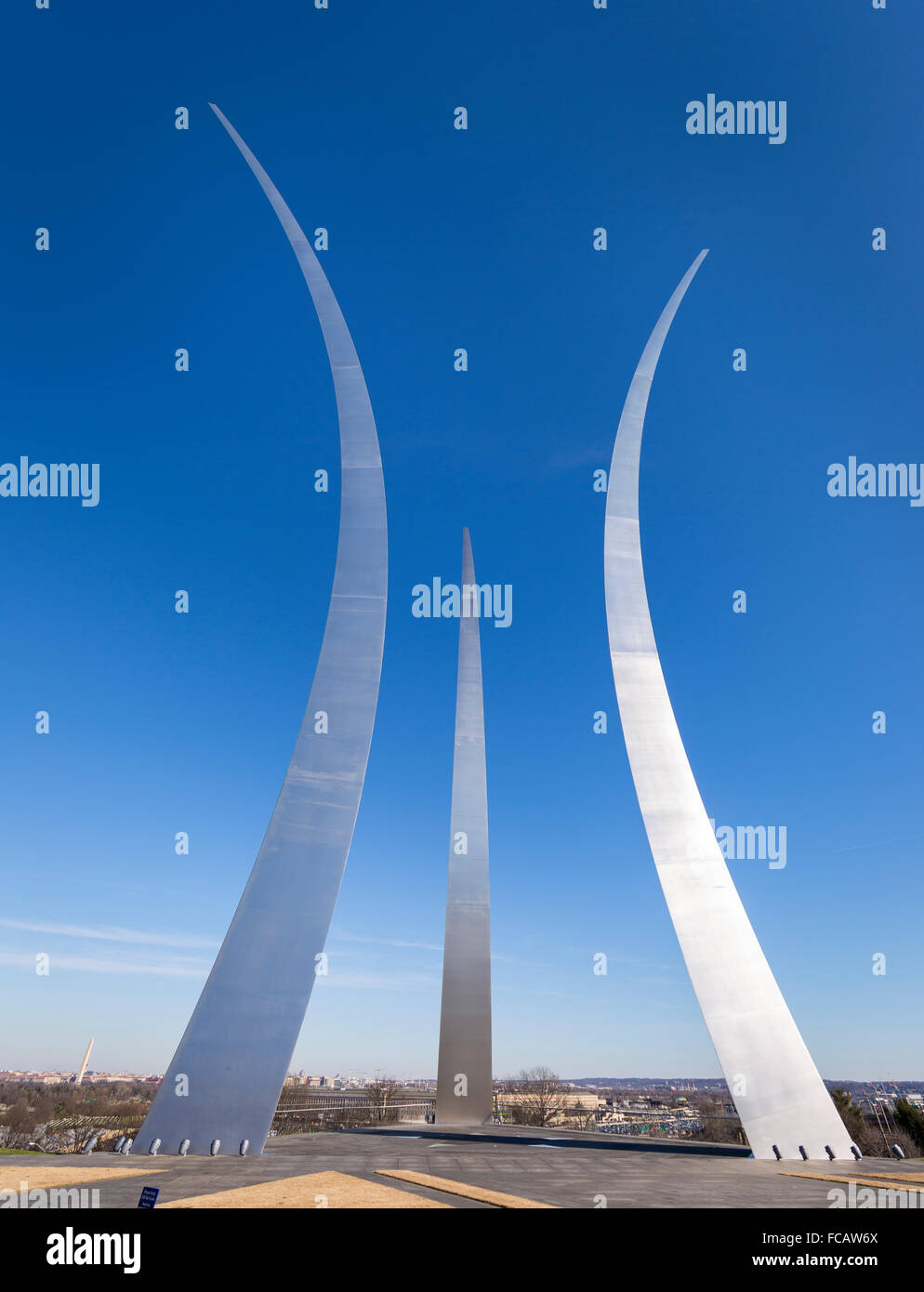 ARLINGTON, VIRGINIA, USA - Vereinigte Staaten Luftwaffe Denkmal. Stockfoto