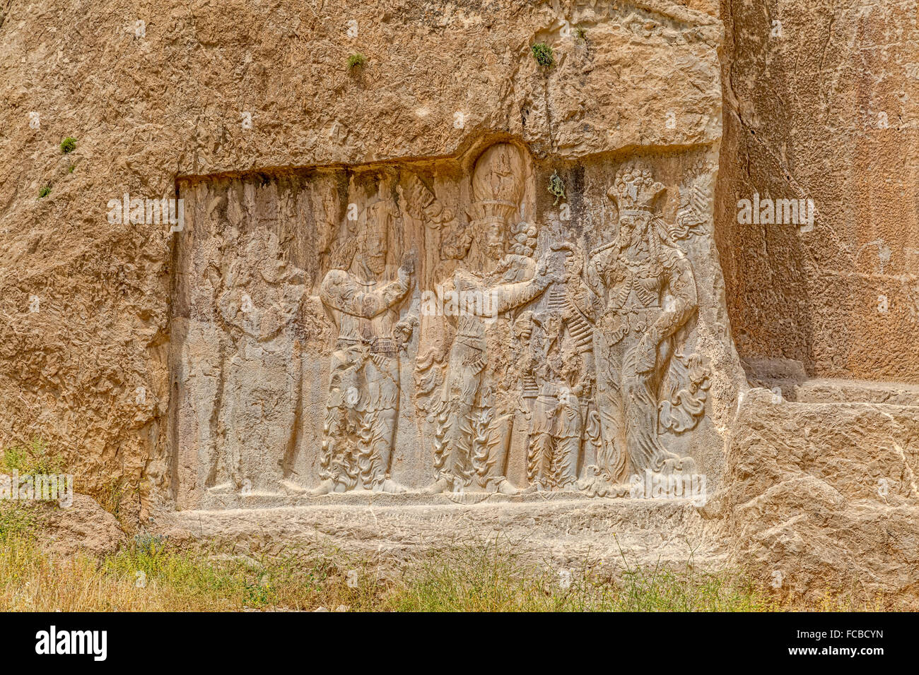 Naqsh-e Rustam Relief Stockfoto