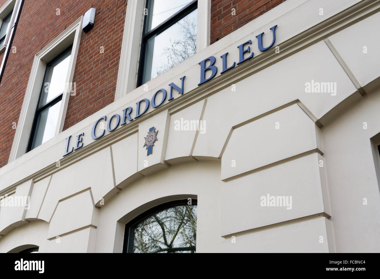 Das Cordon Bleu Kochschule in Bloomsbury Square in London. Stockfoto