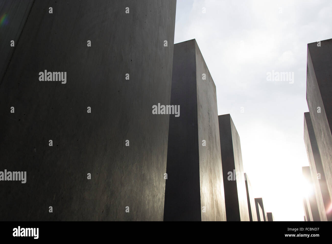 Juden-Denkmal-Berlin, geometrische, Architektur, Licht, Schatten, Multiplikation, Symmetrie Stockfoto