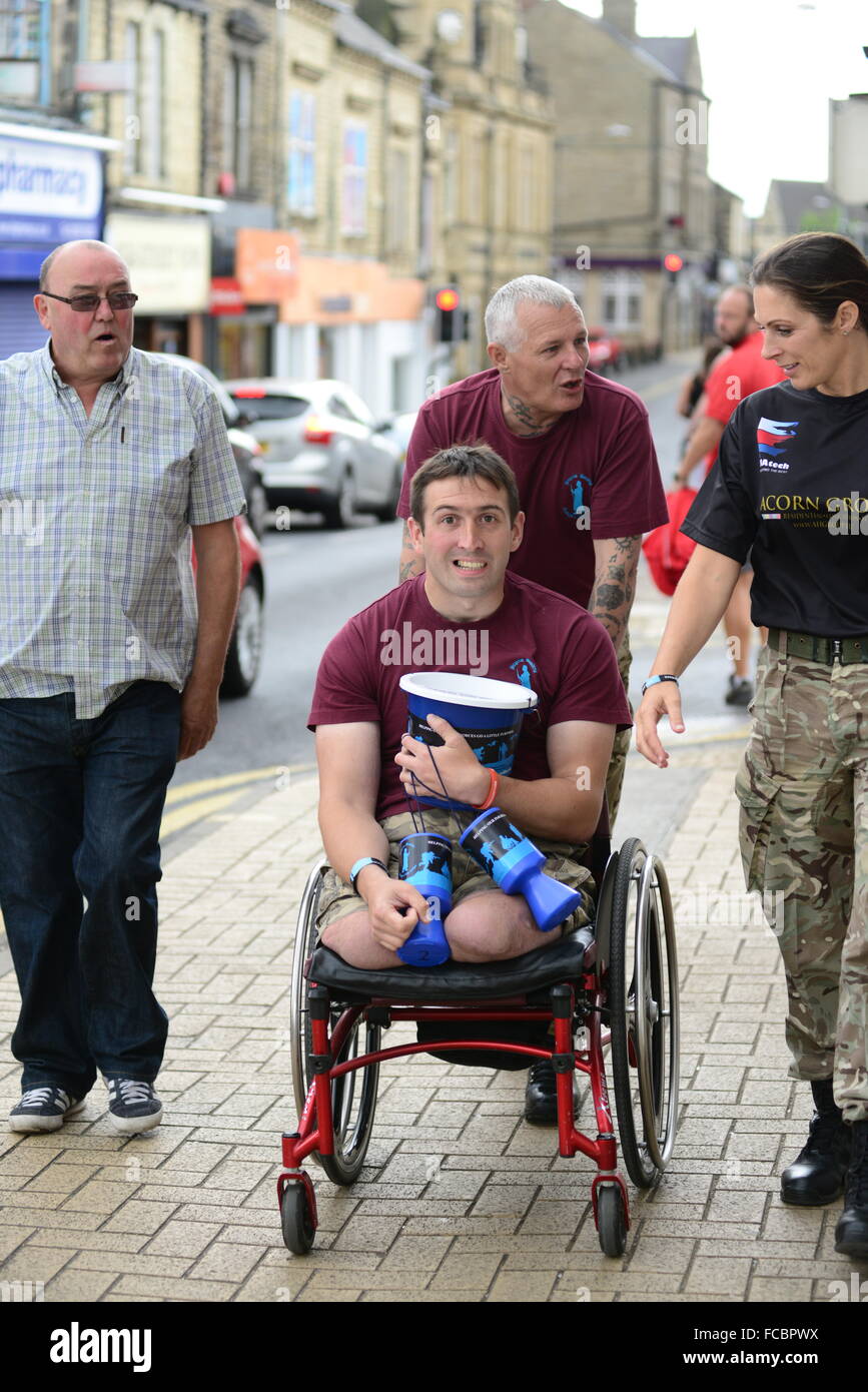 Krieg-Veteran und Charity Spendenaktion Ben Parkinson MBE. Stockfoto