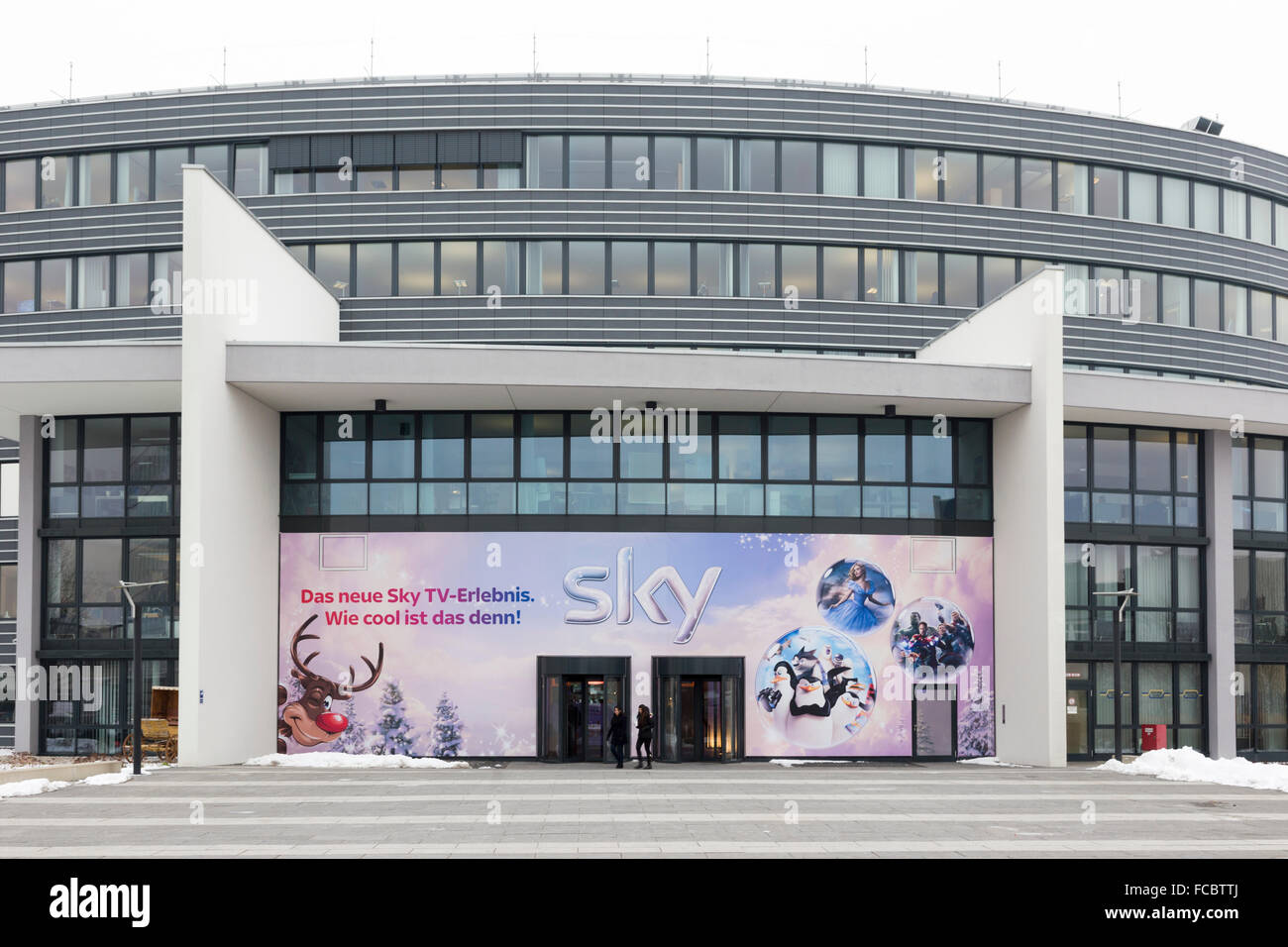 Pay tv-Sender Sky, Unterföhring, Deutschland Stockfoto