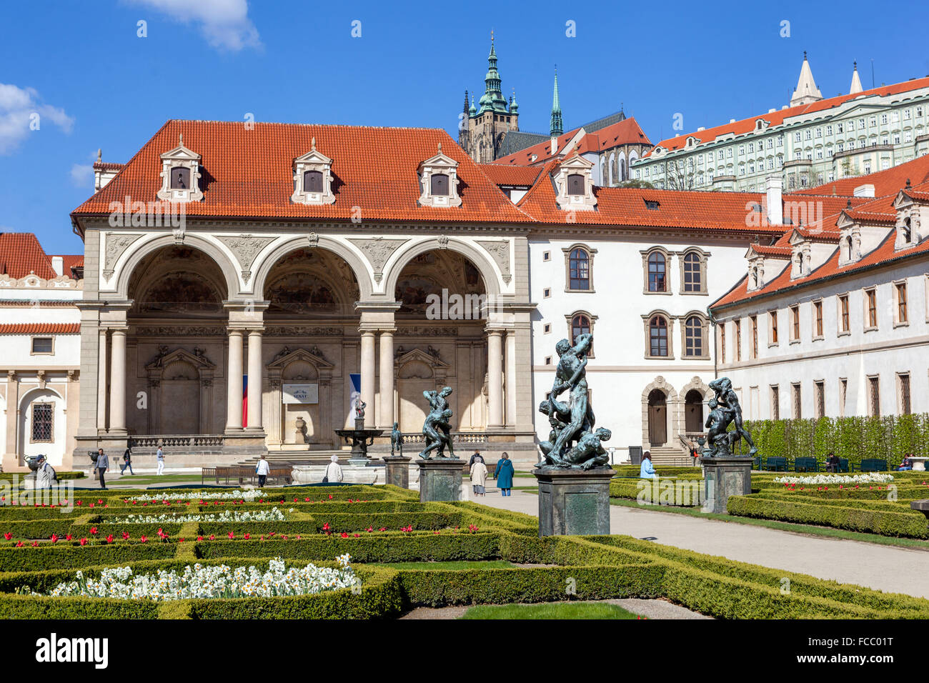 Prager Wallensteinpalast Mala Strana Prag, Tschechische Republik Wallensteinpalast Prag Stockfoto