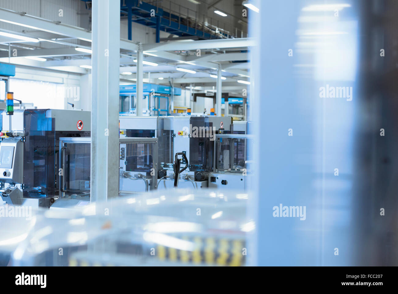 Maschinen in der Fabrik Stockfoto