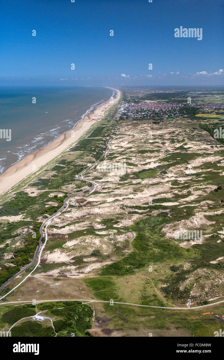 Noordwijk, Niederlande Dünen in der Nähe von Nordsee Stockfoto