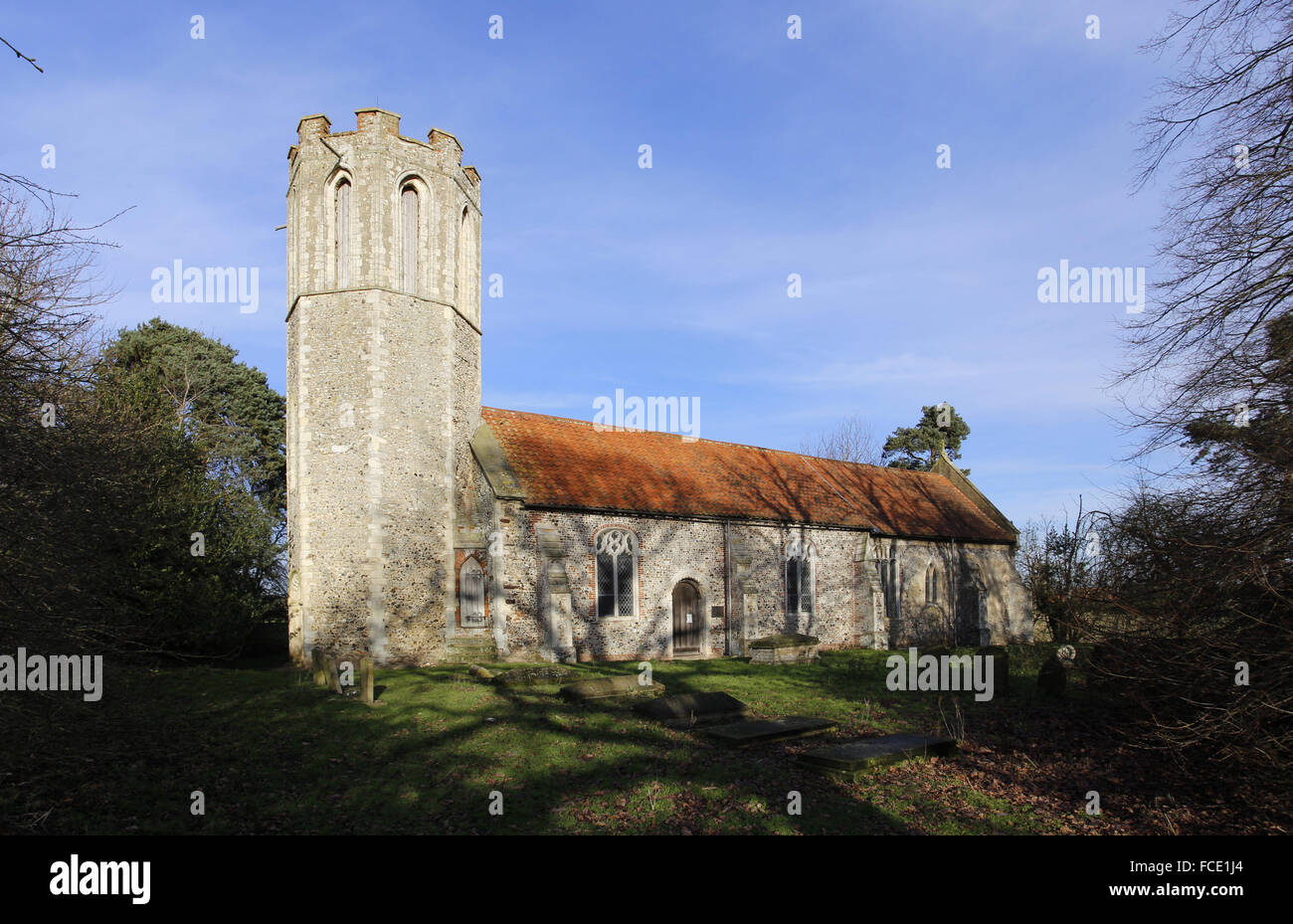 St. Nicholas Church, Buckenham, Norfolk Stockfoto