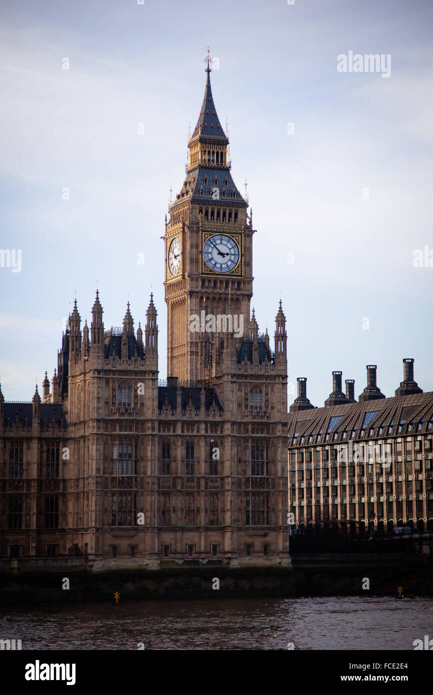 Big Ben und die Houses of Parliament im Zentrum von London Stockfoto