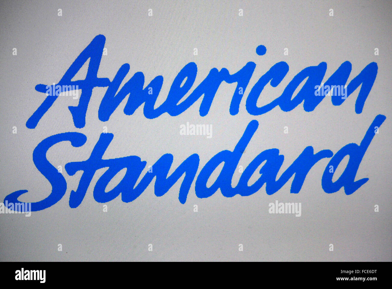 Markenname: "American Standard", Berlin. Stockfoto