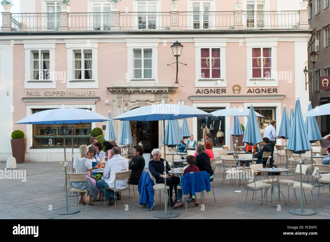 Das historische Zentrum der Stadt Salzburg, ein UNESCO-Weltkulturerbe, Österreich Stockfoto