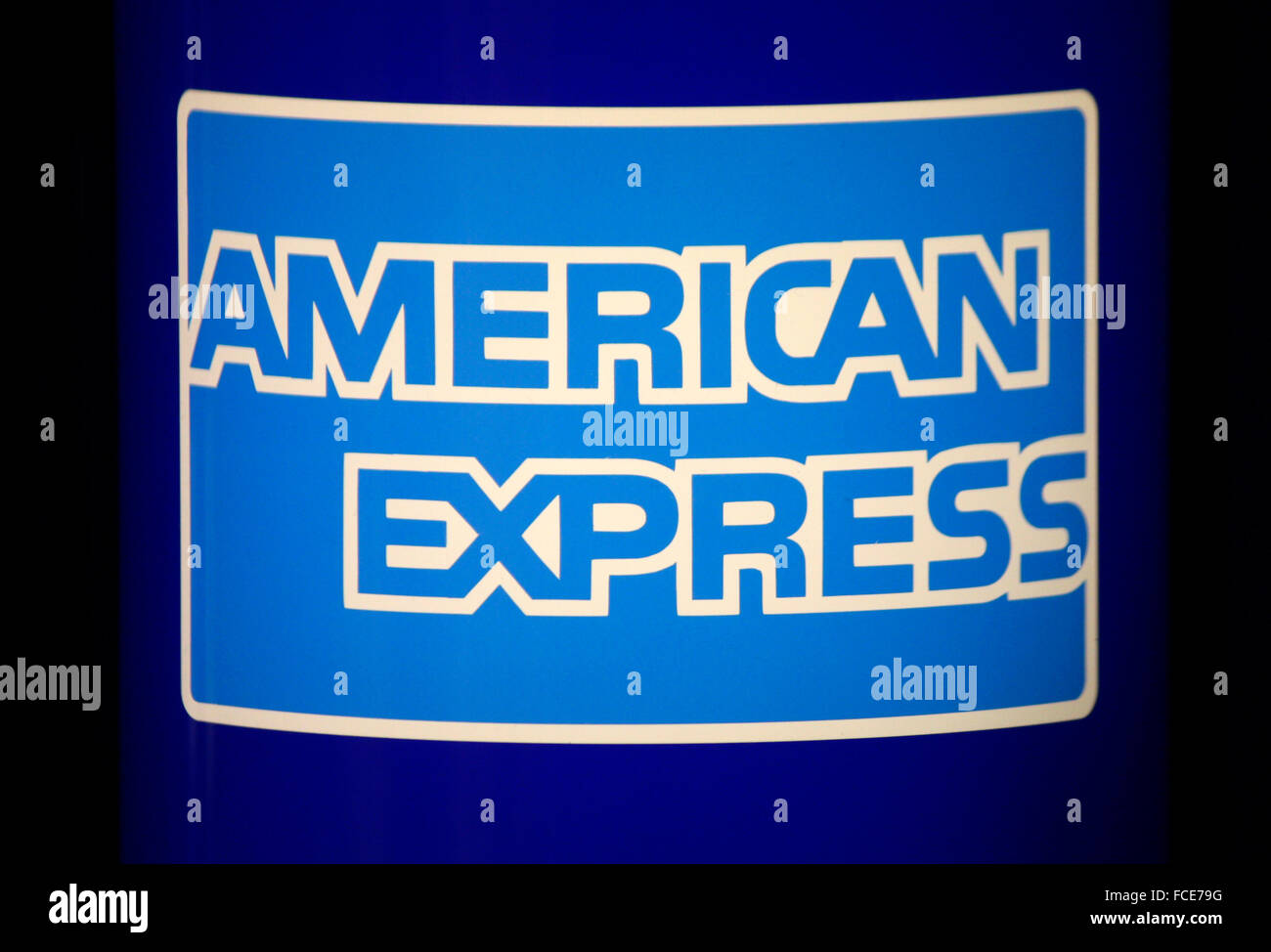 Markenname: "American Express", Berlin. Stockfoto
