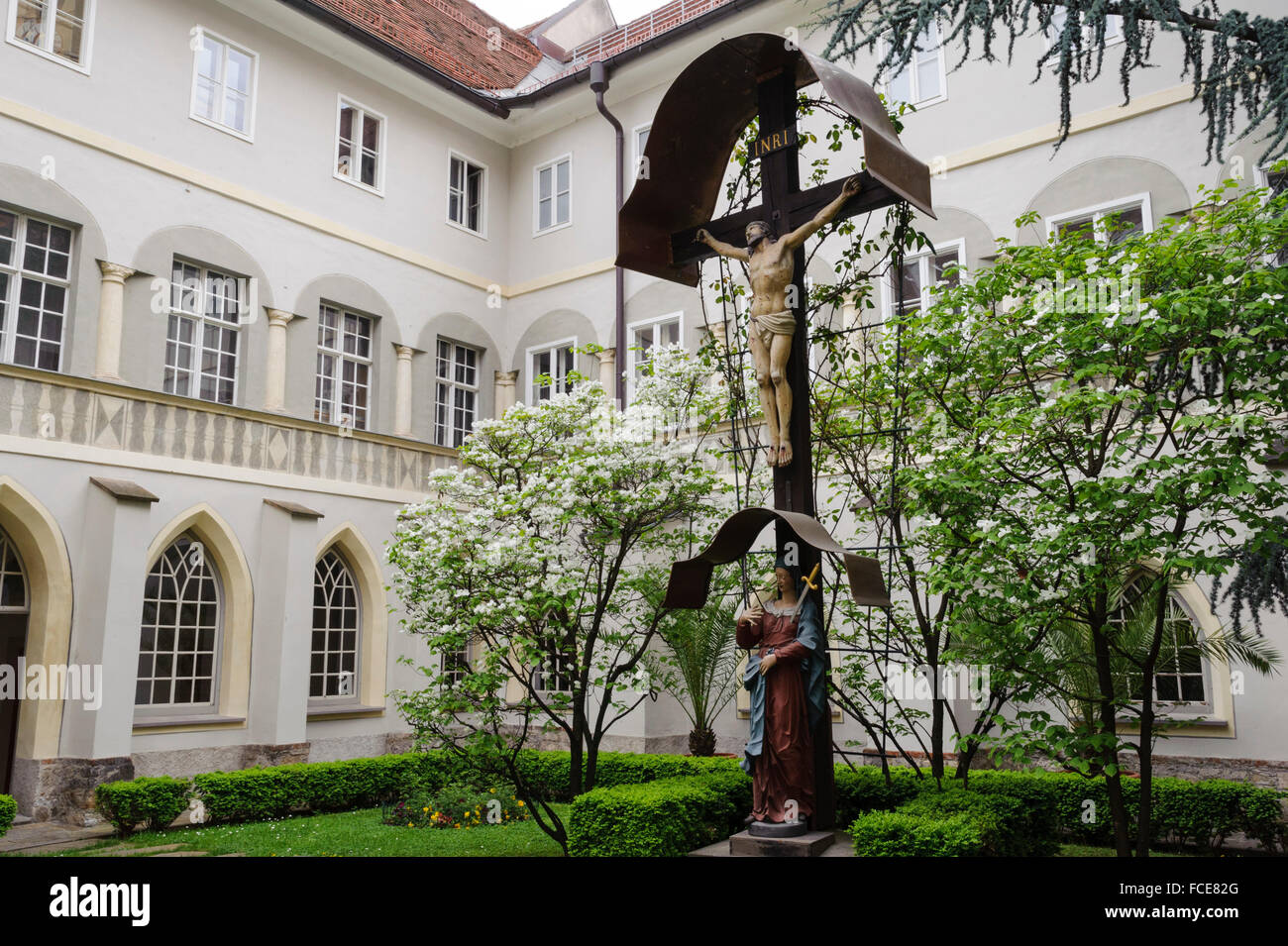 Franziskaner Kloster Graz, UNESCO-Weltkulturerbe Stadt Graz - Altstadt, Steiermark, Austria Stockfoto