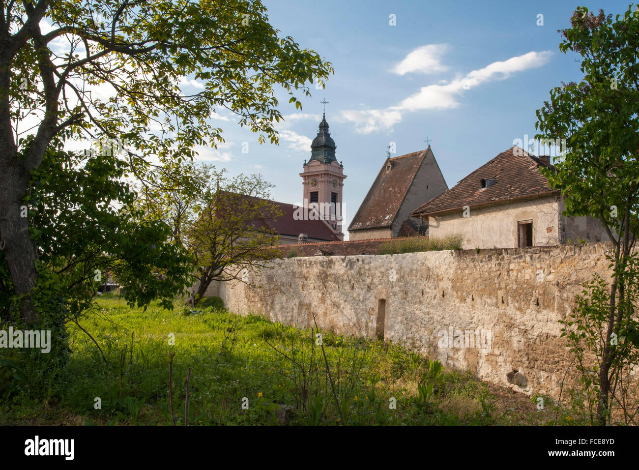 Kirche, Rost, UNESCO World Heritage Site die Kulturlandschaft Neusiedler See Neusiedlersee, Burgenland, Österreich Stockfoto