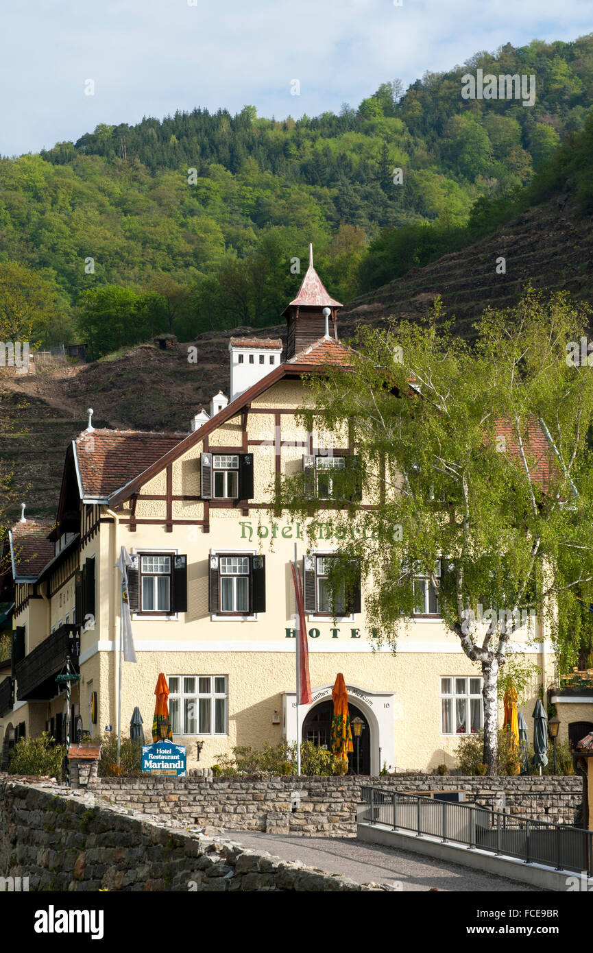 Spitz, Donau, UNESCO World Heritage Site die Wachauer Kulturlandschaft, Niederösterreich, Österreich Stockfoto