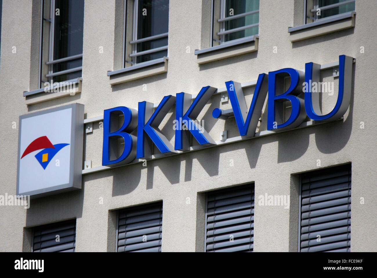 Markenname: "BKK VBU", Berlin. Stockfoto