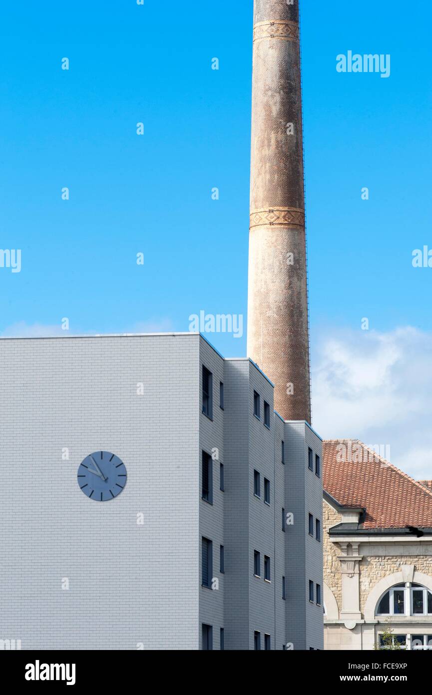 La Chaux-de-Fonds: Stadtplanung Uhrmacherkunst, Kanton Neuenburg, Schweiz Stockfoto