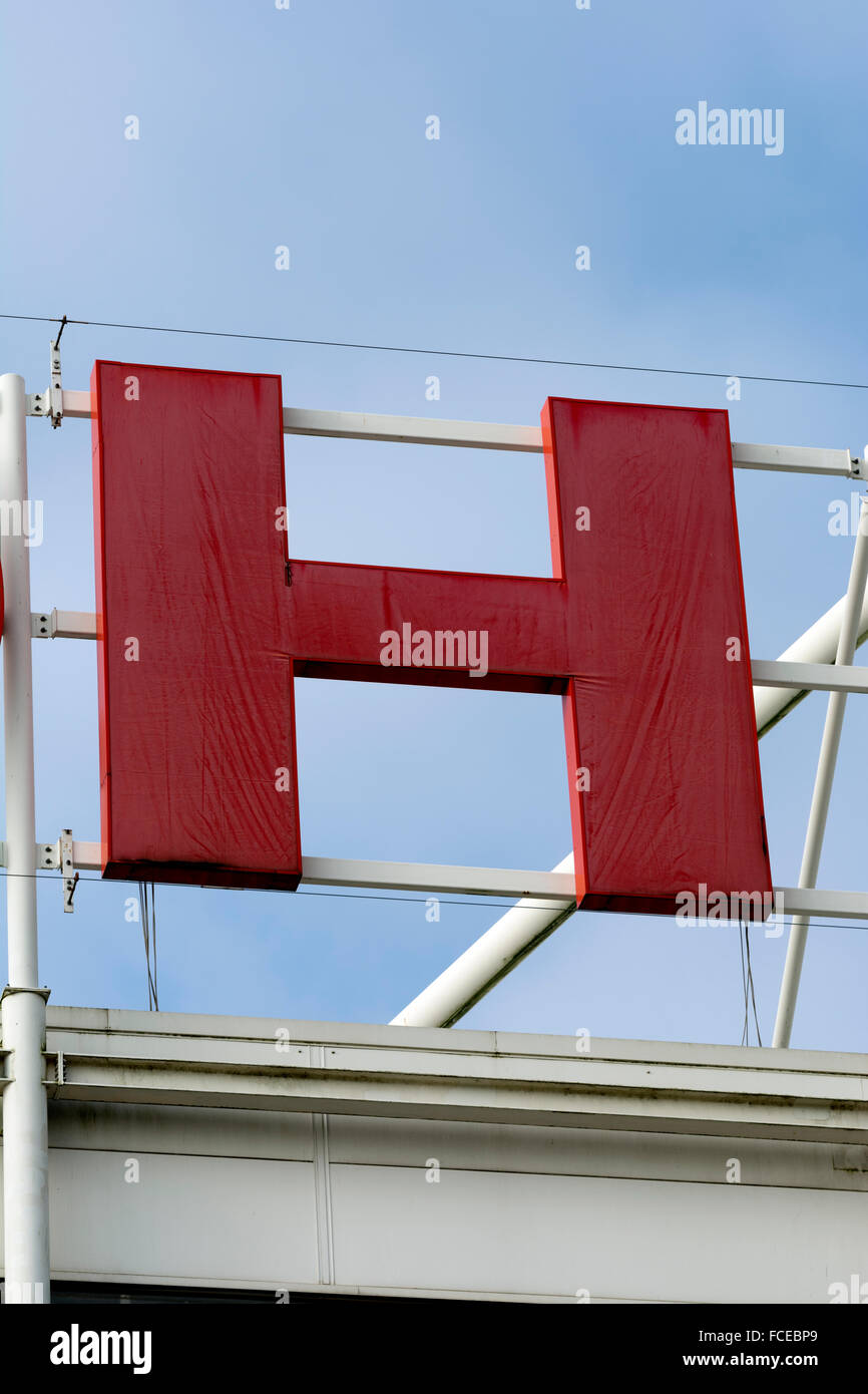 Buchstabe H Stockfoto