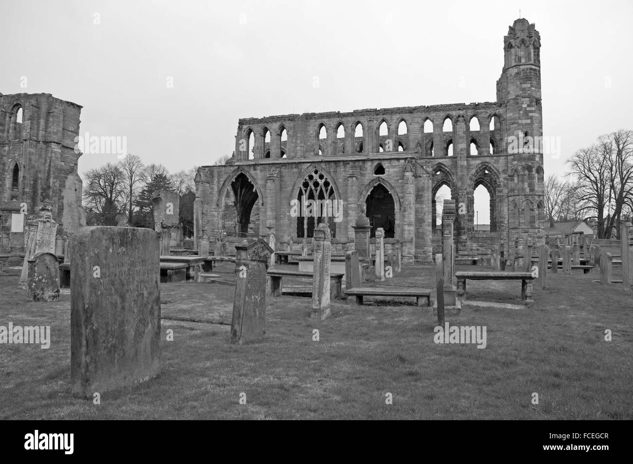 Elgin Cathedral Stockfoto