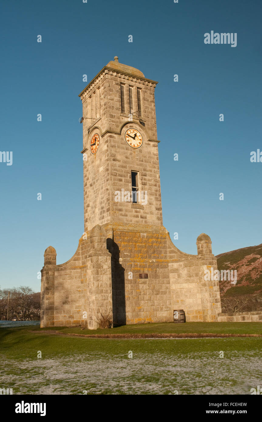 Helmsdale Memorial Clock Tower Stockfoto