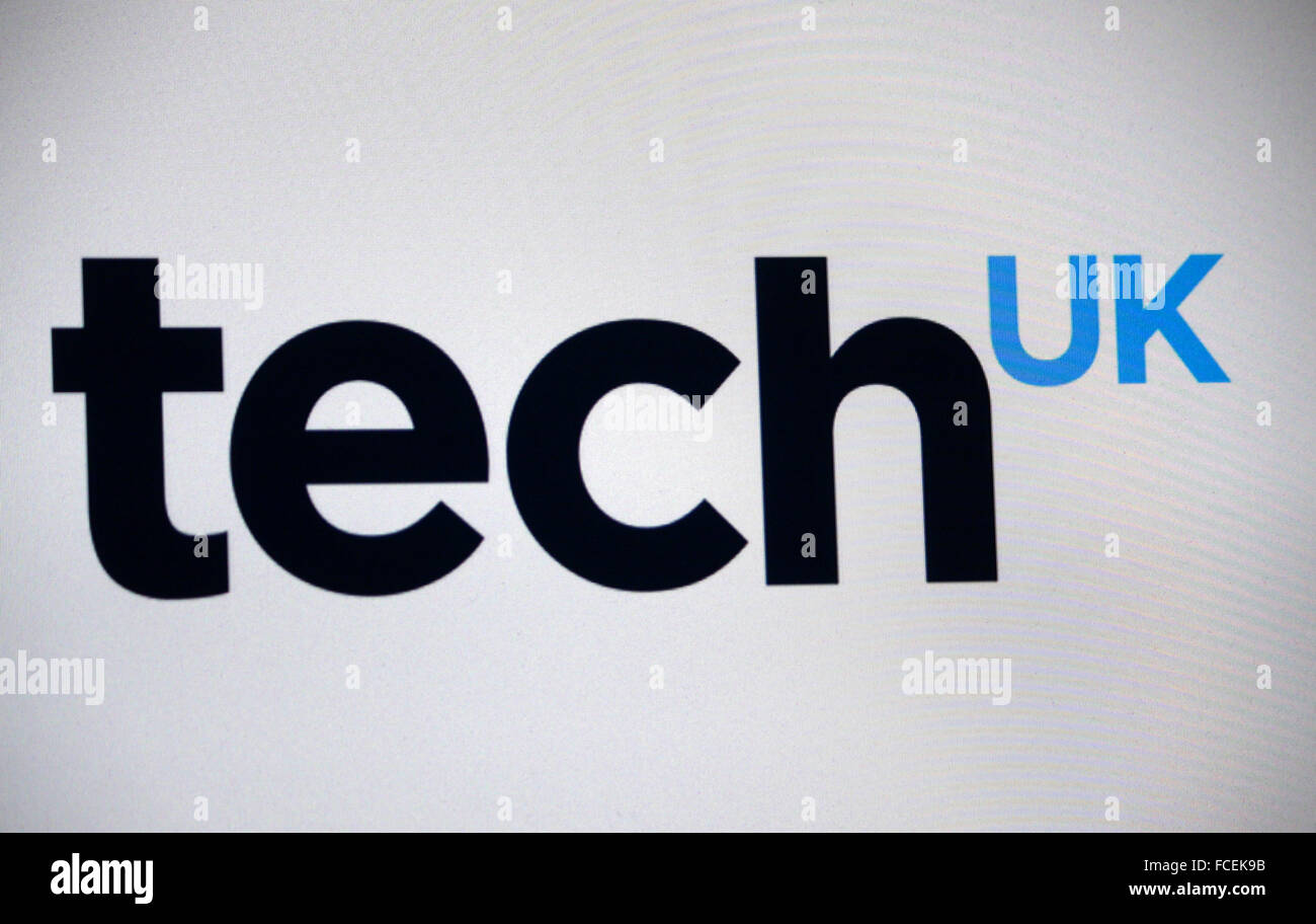 Markenname: "Tech UK", Berlin. Stockfoto