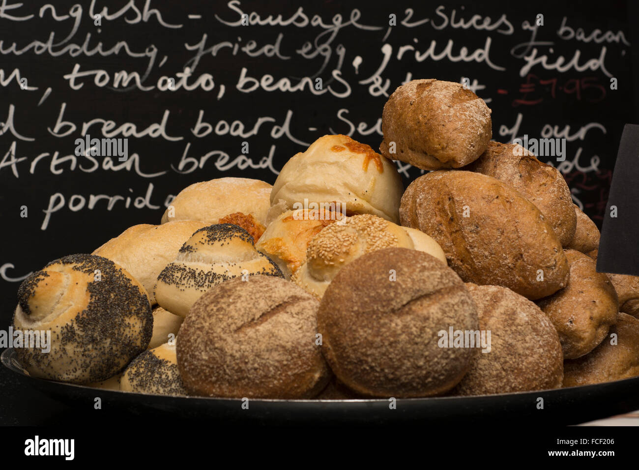 Handwerker-Brötchen Stockfoto